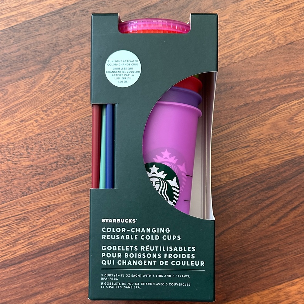 Starbucks Sunlight Activated Color-Changing Cold Cups